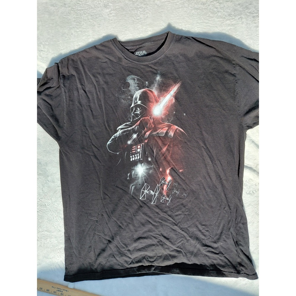 Star Wars Darth Vader Fifth Sun Graphic T-Shirt Mens 2XL Black Death Star TIE